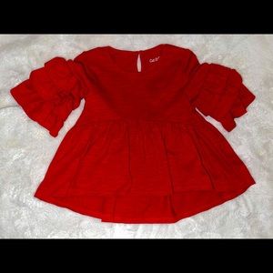 Super cute girls tiered top